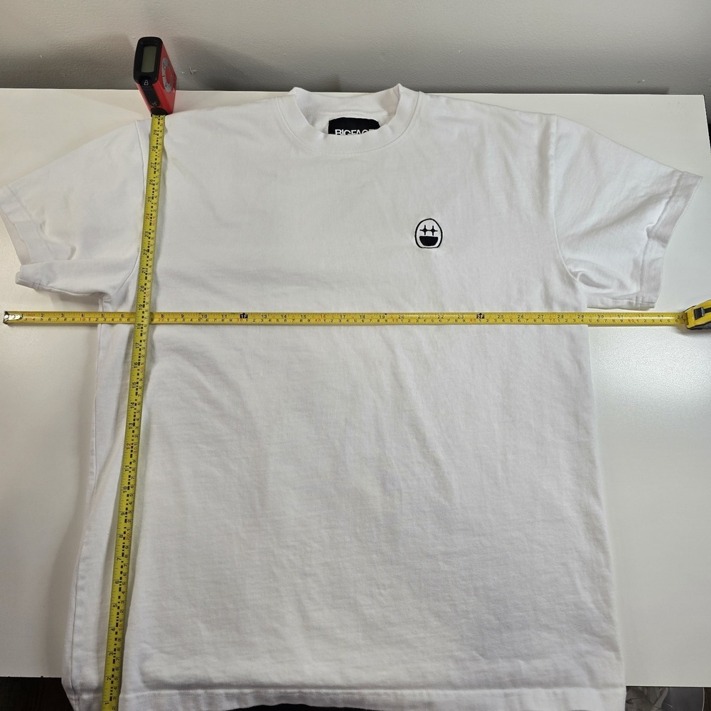 BIGFACE Coffee Oversized Heavyweight T-Shirt White XL 365 GSM Combed Cotton USA - Picture 12 of 12